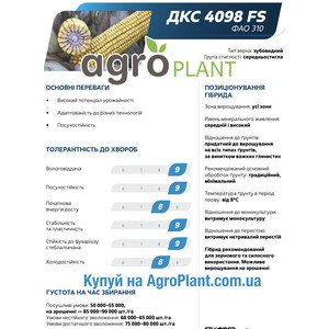 Кукурудза ДКС 4098