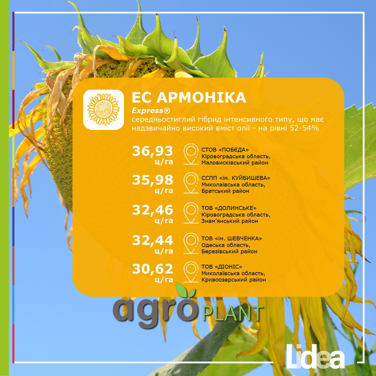 урожайность подсолнечника Армоника