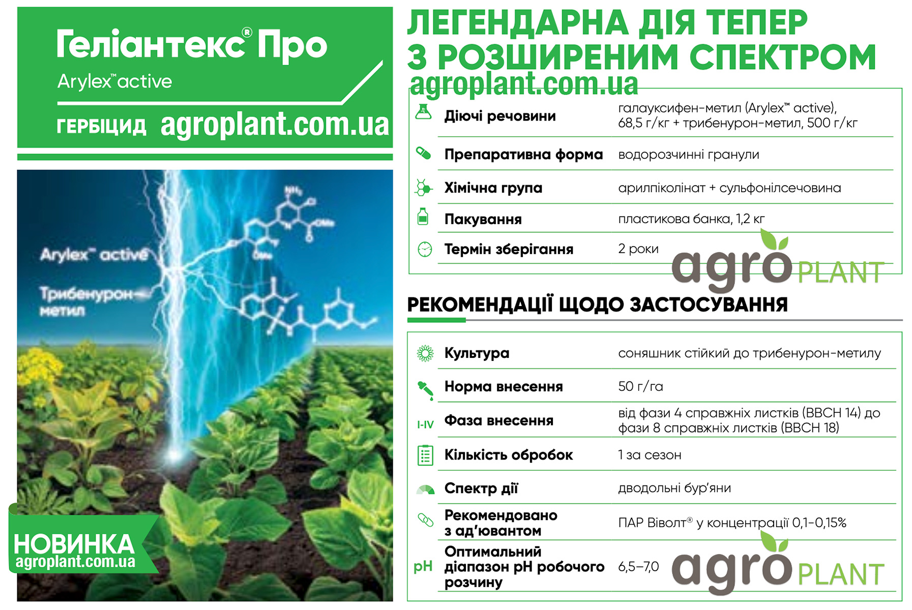 Гелиантекс Про гербицид Гелиантекс Про гербицид