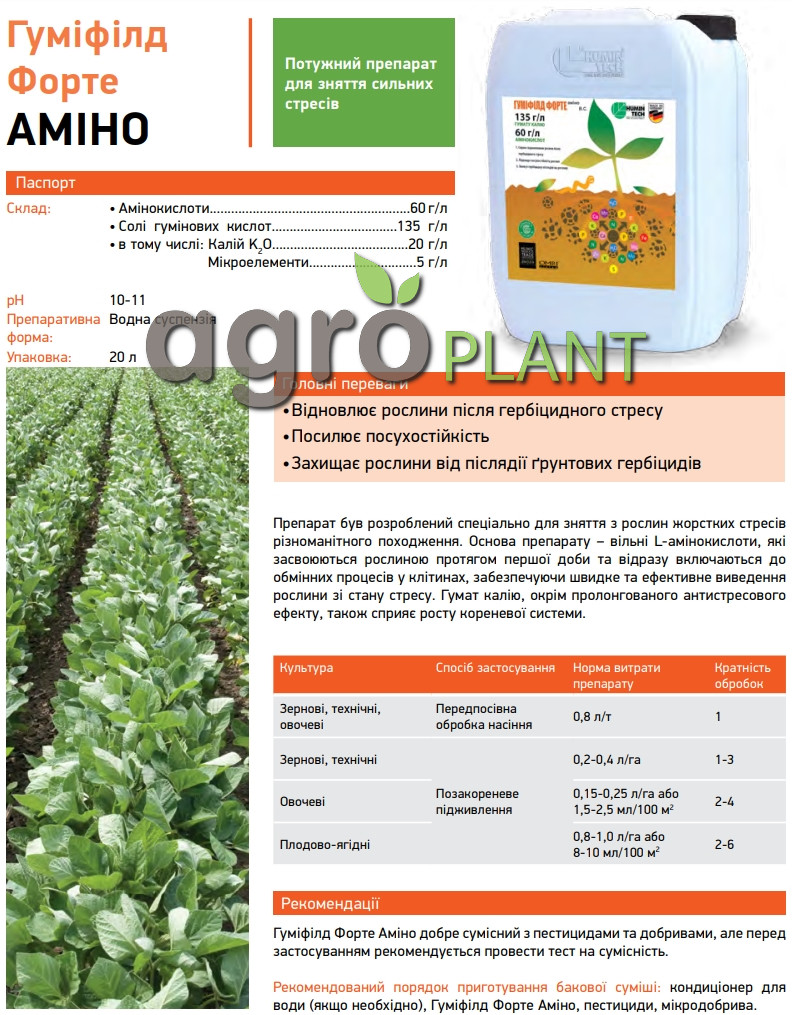 Гуміфілд Форте Аміно  HuminTech